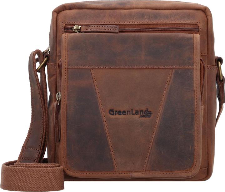 Image du produit Greenland Nature Montenegro sac à bandoulière RFID cuir 22 cm