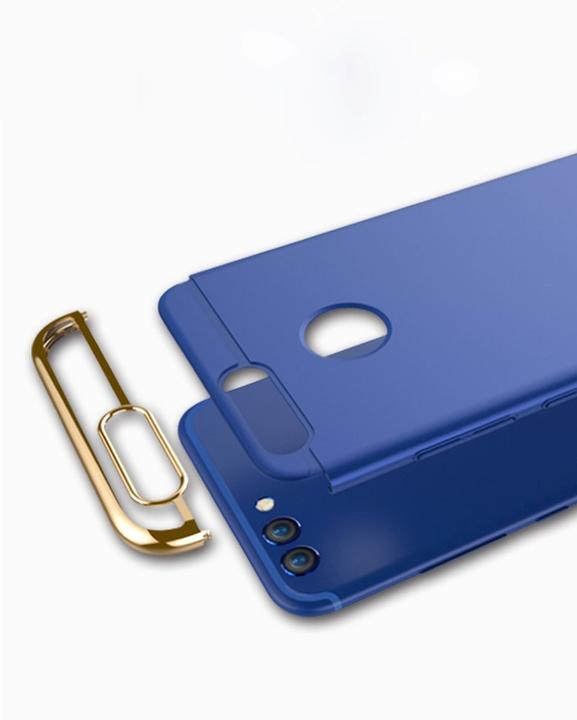 Actual product image König Design Mobile Case Protection Case for Huawei Nova 2 Plus Bumper 3 in 1 Cover Chrome Black (Nova 2 Plus)