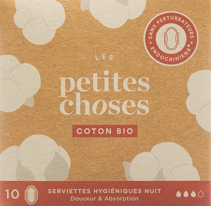 Immagine prodotto Les Petites Choses tovaglioli igienici nuit coton bio (10 x, Assorbenti igienici)