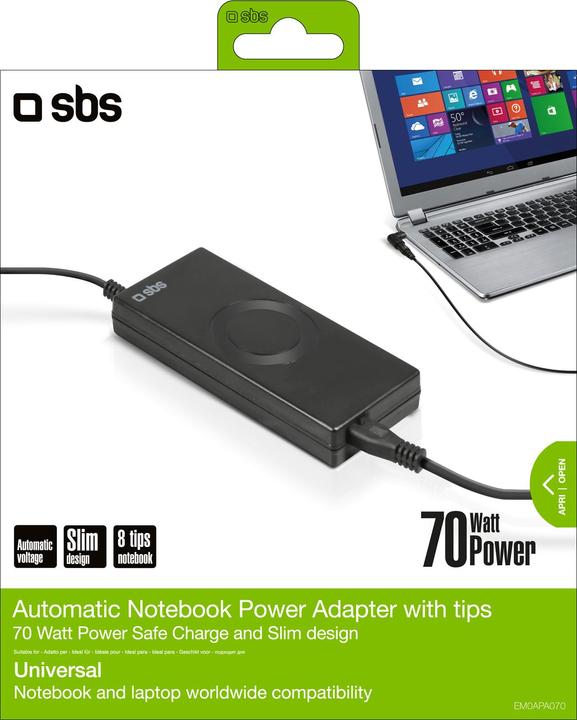 Produktbild SBS Spannungswandler für Netbook/Notebook von 220V/70W (70 W)