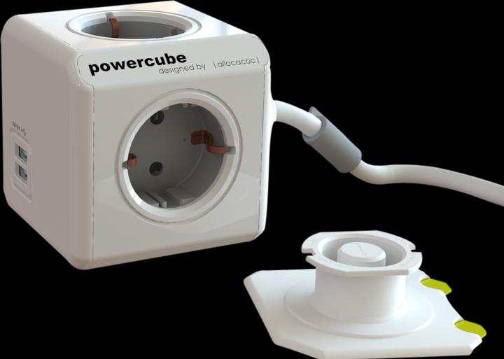 Actual product image Allocacoc PowerCube Extended USB Type F (4 x, USB-A, 3 m)