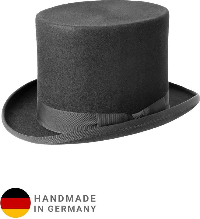 Metamorph Haarfilz-Zylinder schwarz 15 cm