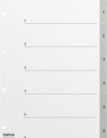 Immagine prodotto Kolma Indice, A4, PP, 1-6, grigio