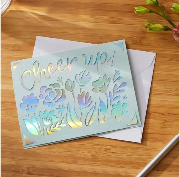 Actual product image Cricut Blank card Joy 10.7 x 13.9 cm with envelope, 12 pieces (12 pcs.)