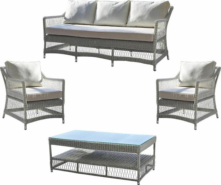 Immagine prodotto Loberon Gruppo di sedute Cuchery grigio/crema
