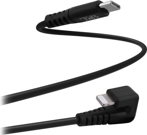 Image du produit T'nB CÂBLE USB TYPE C - LIGHTNING M/M 2M COUDÉ 180° (NOIR) (1 m)