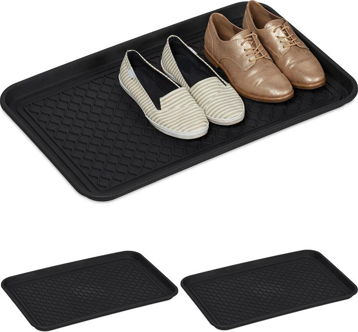 Immagine prodotto Relaxdays Vaschetta raccogli scarpe (60 x 40 x 3 cm)