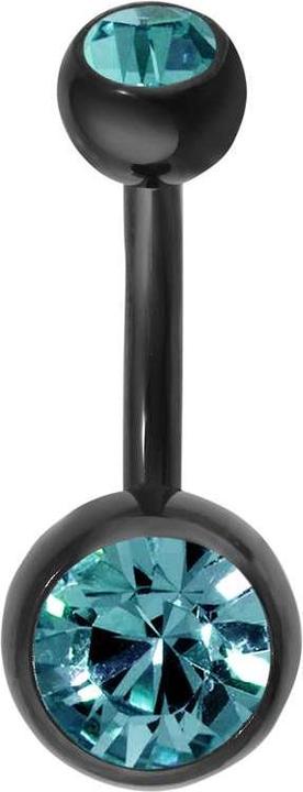 Produktbild Bijouteria Bauchpiercing (Titan, Kristall, PVD Beschichtung)