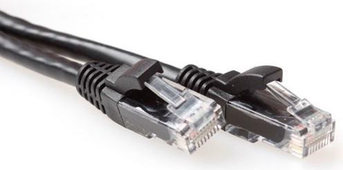 Produktbild Black 7 meter U/UTP CAT6A patch cable snagless with RJ45 connectors CAT6A U/UTP SNAGLESS BK 7.00M (U/UTP, CAT6a, 7 m)