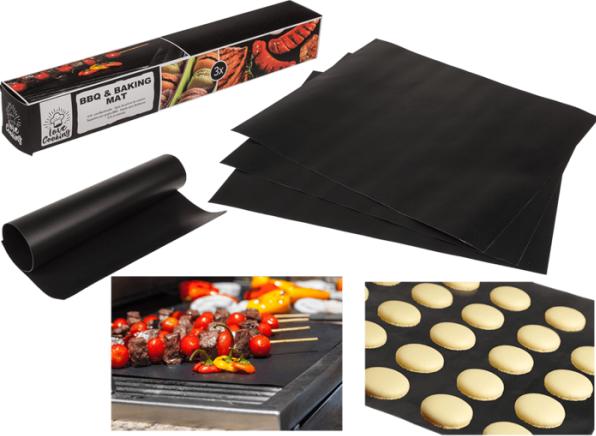 Produktbild Out of the blue Grill- und Backmatte, wiederverwendbar, 3er-Set (40 x 33 cm)
