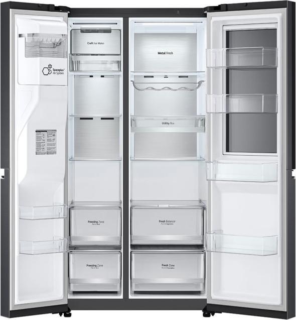 Immagine prodotto LG GSXB90MCDE Side-by-Side con dispenser InstaView Door-in-Door per ghiaccio, ghiaccio tritato e acqua (635 l)