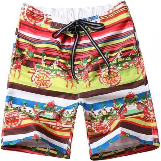Hermex Stylische Surfer Badehose Badeshorts Short Hose / Grösse M (M)