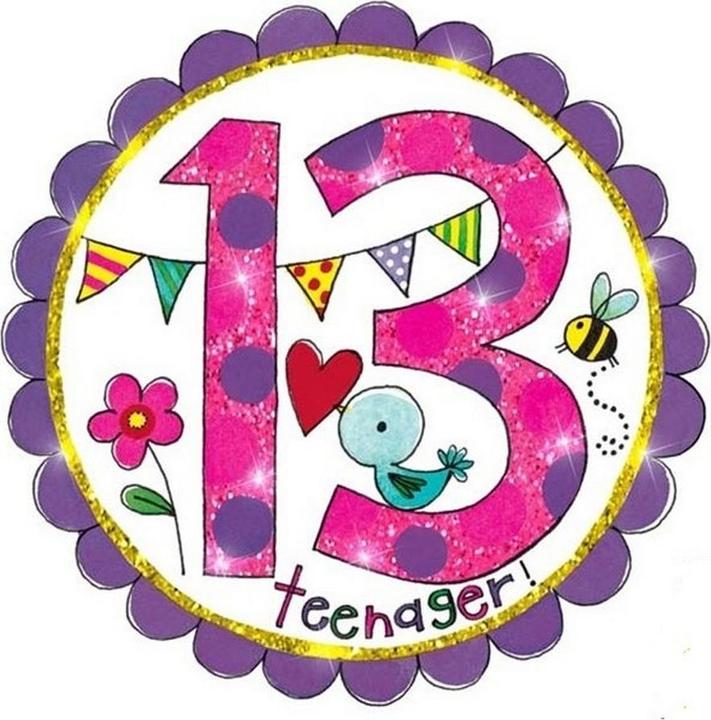 Produktbild Rachel Ellen PartyButton 13 Teenager Geburtstag