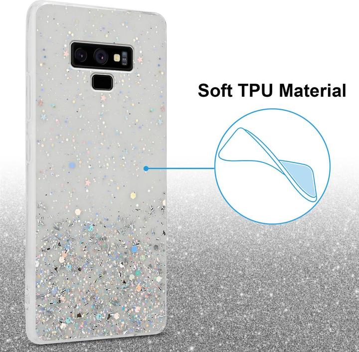 Actual product image Cadorabo TPU cover sparkling glitter (Samsung Galaxy Note 9)