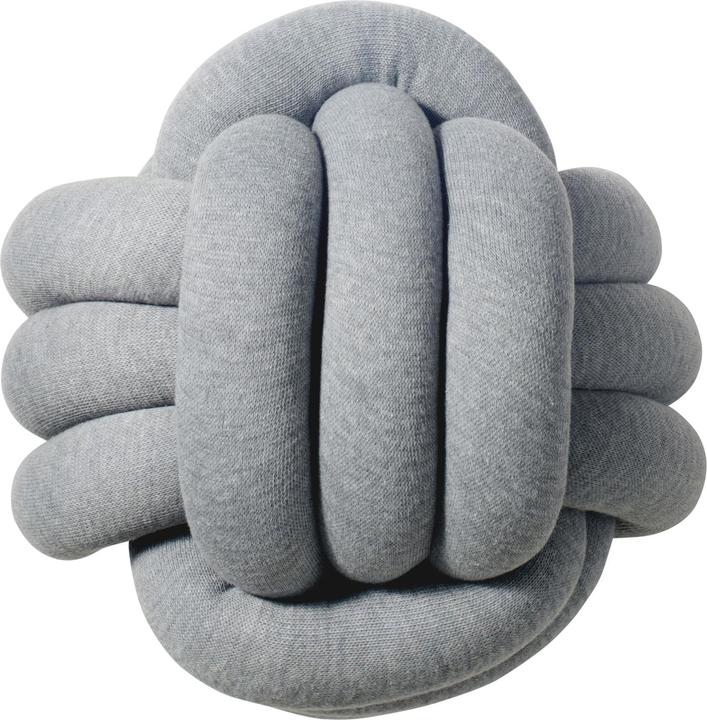 Produktbild nordic coast company Zopfkissen Medium Grau (40 x 40 cm)