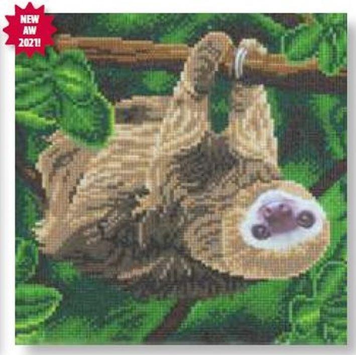 Image du produit Craft Buddy Paresseux bicéphale, 30x30cm Crystal Art Kit