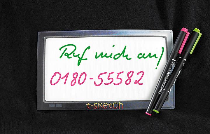 Actual product image Infactory T-shirt with inscribable LED light panel (S)