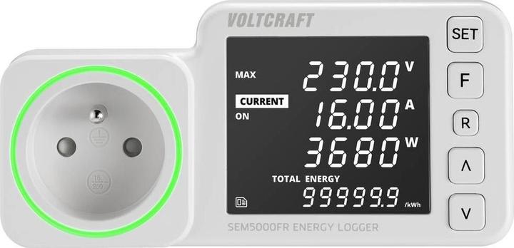 Image du produit Voltcraft SEM5000 FR Appareil de mesure des coûts énergétiques Prévision des coûts, fonction d'alarme, tarif