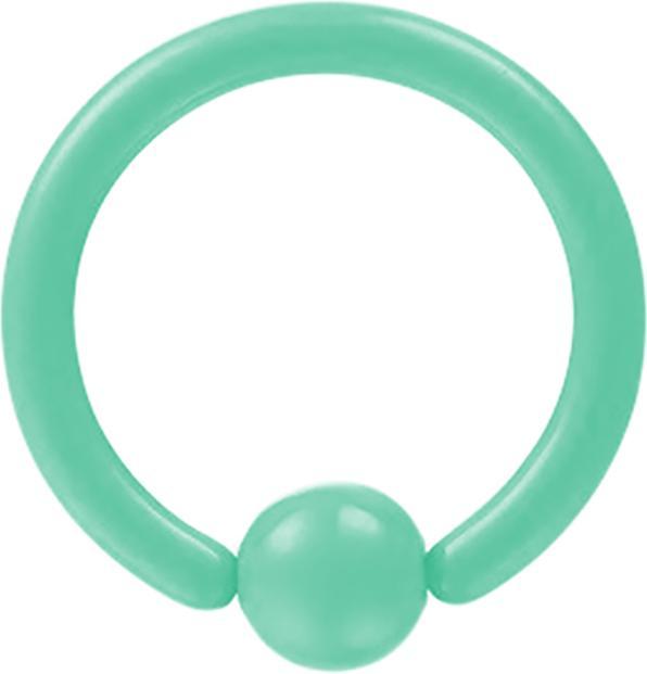 Actual product image Star Piercing Micro Ball Closure Ring pastel green (Surgical steel 316L, without brass)