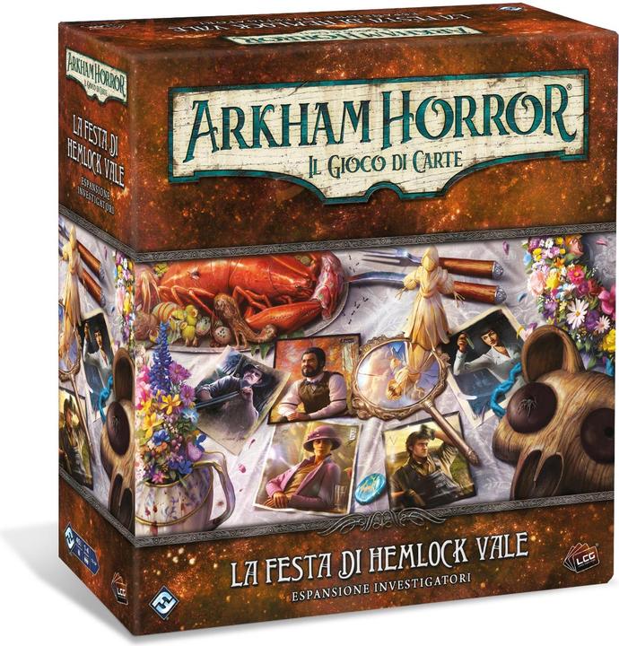 Asmodée Arkham Horror LCG – Hemlock Vale‘s Feast: Investigators-Erweiterung (Italienisch)