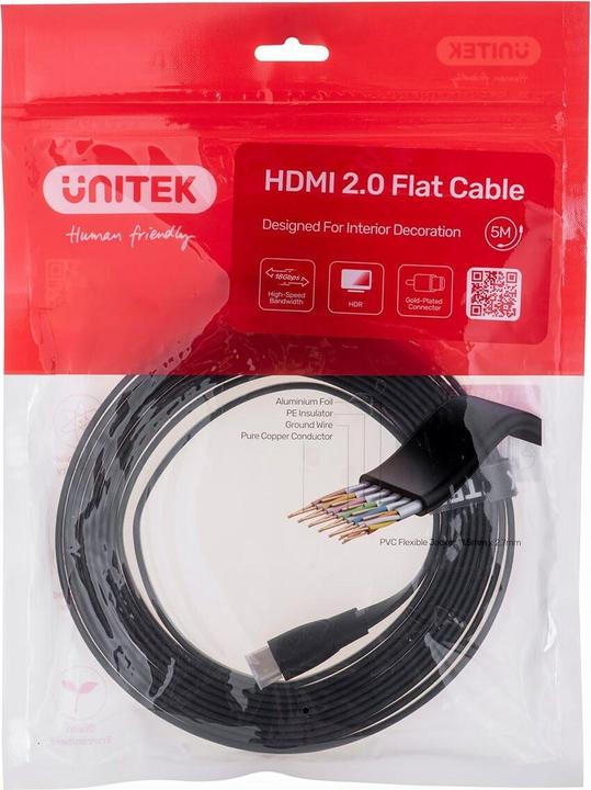 Produktbild Unitek HDMI (Typ A) — HDMI (Typ A) (5 m, HDMI)