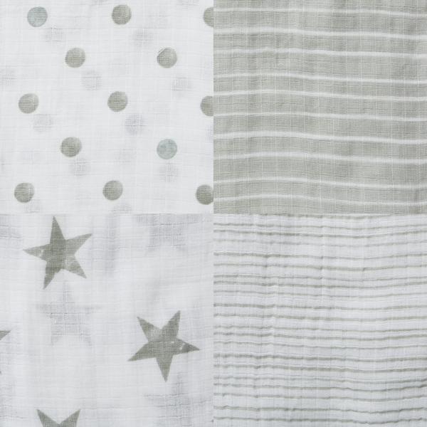 Immagine prodotto aden + anais fasce 4 confezioni in mussola di cotone (112 cm, 112 cm)