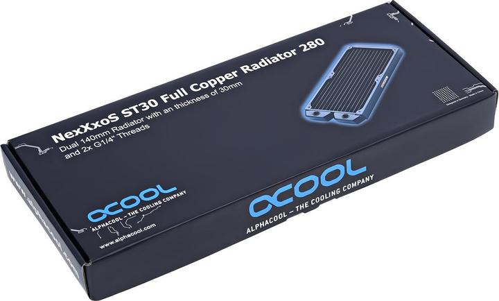 Actual product image Alphacool ST30 Full Copper 280mm (140 mm)