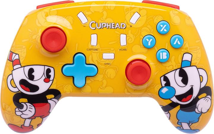Image du produit Qubick Manette de jeu sans fil Cuphead pour Nintendo Switch (Switch OLED, Switch Lite, Switch)