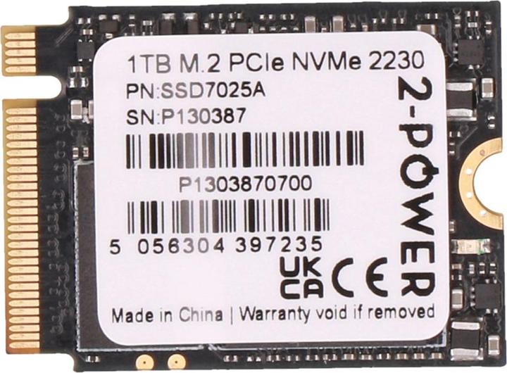 Produktbild 2-Power 1TB M.2 PCIe NVMe 2230 (1000 GB)