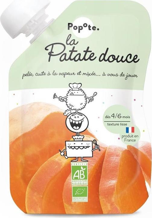 Actual product image Popote Quetschie Süsskartoffel BIO (120 g)