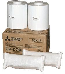 Actual product image Mitsubishi Electric CK-D 746 10x15 cm 2x 400 prints (10 x 15 cm, 102 x 152 mm, 800 x)