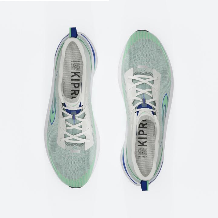 Produktbild Kiprun Laufschuhe Herren - Cushion 500 weiss/grün (46)