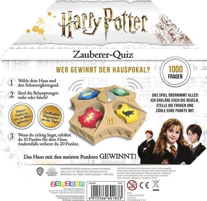Immagine prodotto Asmodée Quiz del mago di Harry Potter (Tedesco)