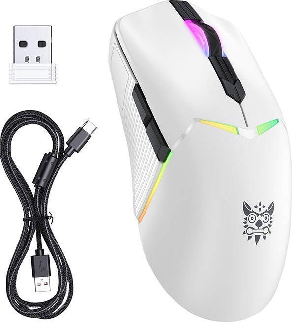 Produktbild Onikuma CW928 gaming mouse (white) (Kabellos, Kabelgebunden)
