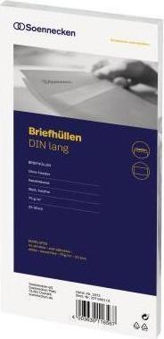 Produktbild Soennecken Briefumschlag Format des Umschlages: DIN lang Masse: 220 x 110 mm (B x H) (DL, 25 x)