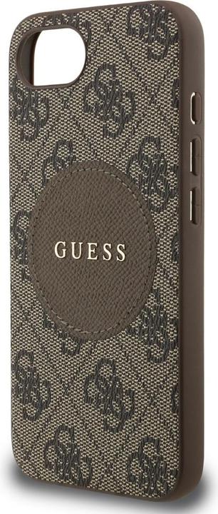 Image du produit Guess - 4G Circle Classic Logo MagSafe (GUHMPSE4P4PGRSGW) - iPhone 16e - Brown (Apple iPhone 16e)