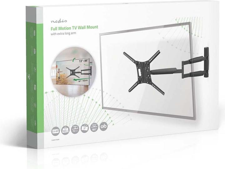 Produktbild Nedis Vollbewegliche-TV-Wandhalterung (Wand, 86", 60 kg)