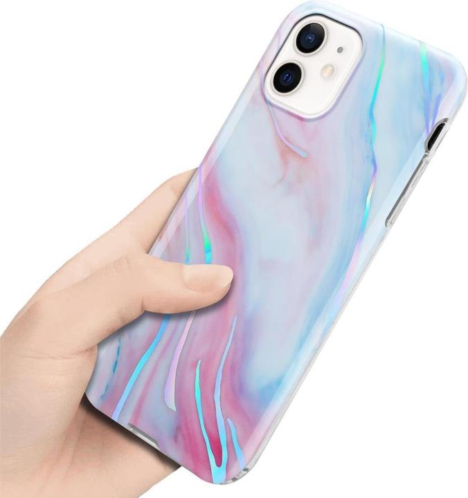 Produktbild Cadorabo IMD TPU Bunter Marmor Cover (Apple iPhone 12, Realme 12 Pro+)