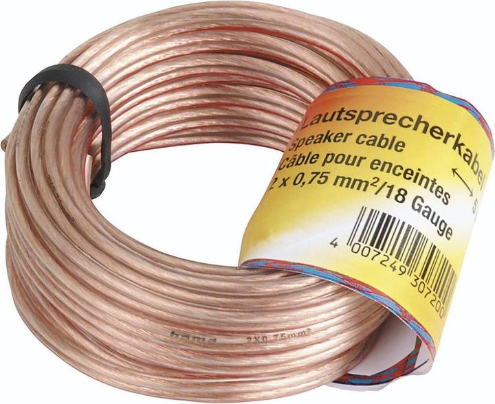 Hama Lautsprecherkabel (20 m, 0.75 mm²)