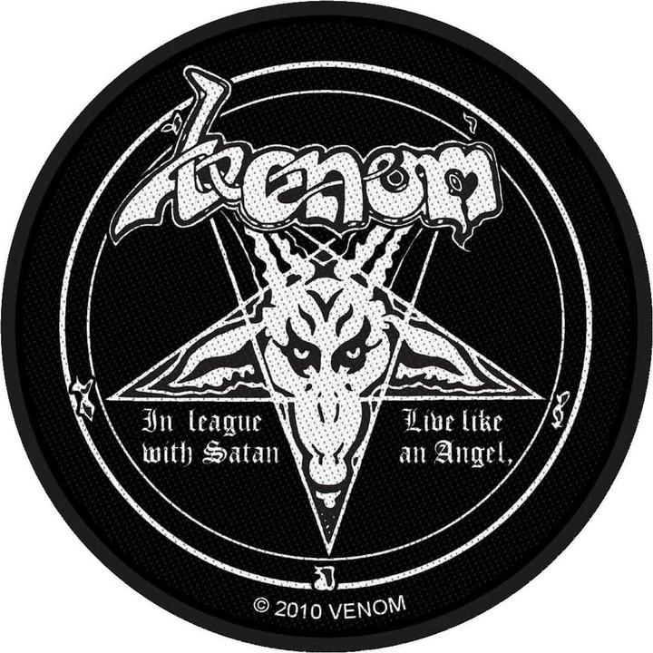 Image du produit Venom - Écusson IN LEAGUE WITH SATAN