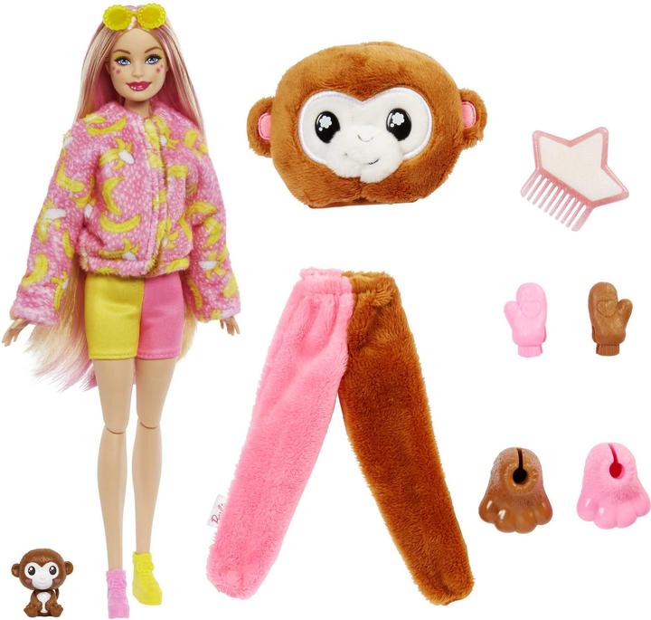Actual product image Barbie Cutie Reveal in monkey costume with colour change