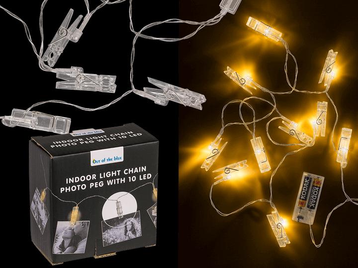 Produktbild Out of the blue LED Lichterkette Fotoleine mit Klammern (1.70 m)