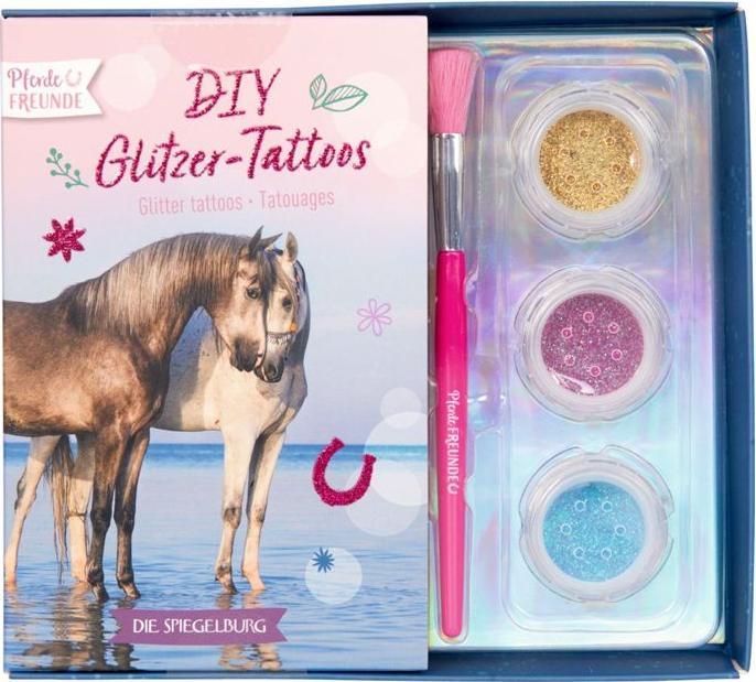 Produktbild Die Spiegelburg DIY Glitzer-Tattoos Pferdefreunde