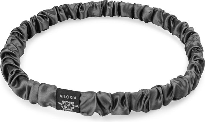 Actual product image Ailoria LUXE LOOP Silk Hair Band (anthracite) (Emblazonments)