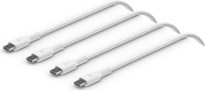 Immagine prodotto Belkin Cavo da USB-C a USB-C intrecciato in PVC da 2 m in confezione doppia (2 m, USB 2.0)