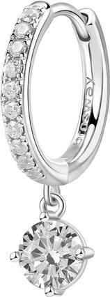 Actual product image Brosway Fancy Infinite White FIW90 Circle Single Earring (925 Silver)