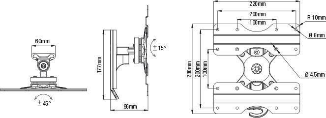 Produktbild Titan Bti 8020 (Wand, 43", 25 kg)