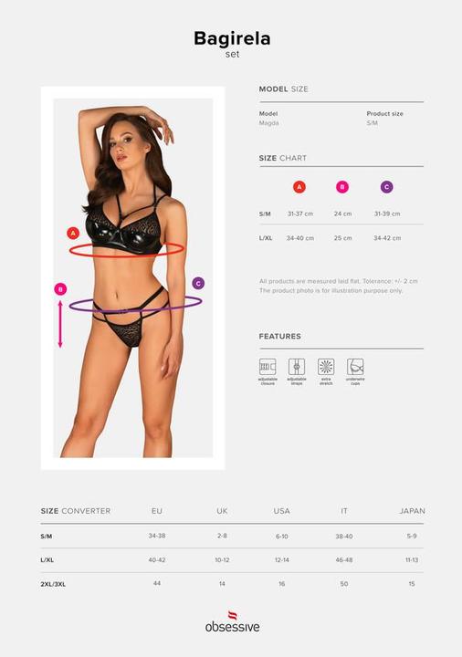 Produktbild Obsessive Bagirela 2-Piece Bra Set - Leopard Print (XL)