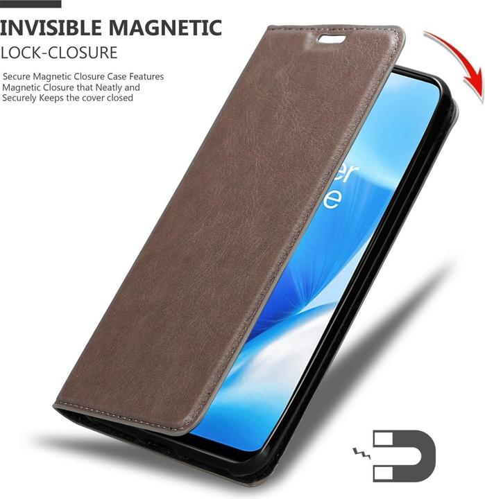 Actual product image Cadorabo Book Invis. Magnet sleeve (OnePlus North N200 5G)