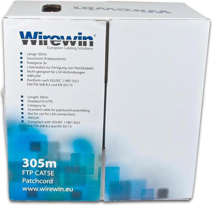 Actual product image Wirewin Network cable (F/UTP, CAT5e, 305 m)